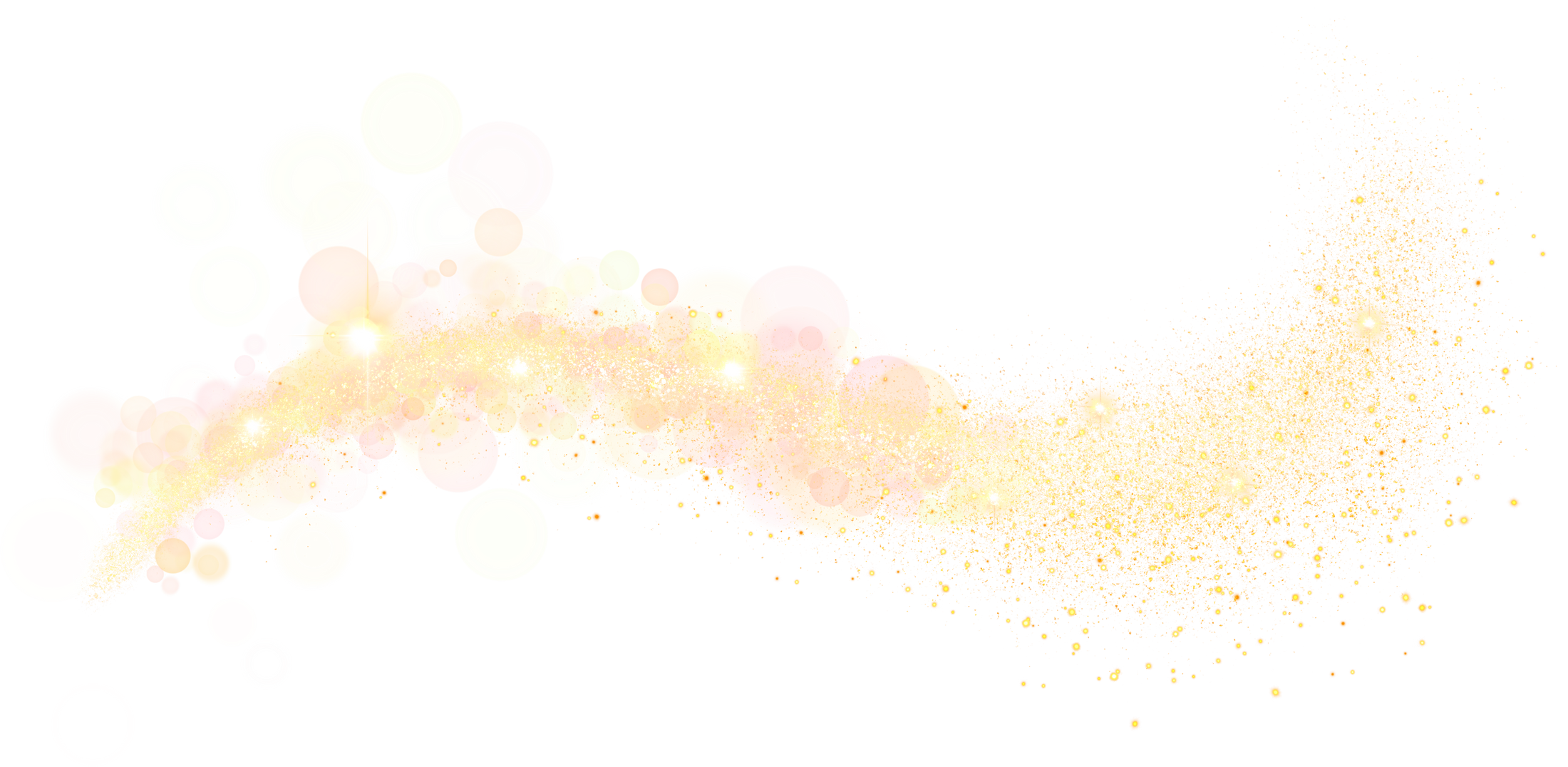 Luxury gold glitter. golden sparkle confetti. shiny glittering dust. corner frame border