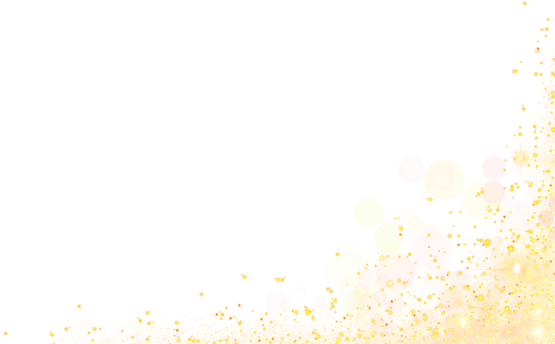 Luxury gold glitter. golden sparkle confetti. shiny glittering dust. corner frame border